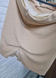 Stylish Beige Mini Skirt