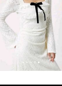 Savana White Lace Dress