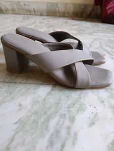 Stylish Greyish purple Block Heel Sandals