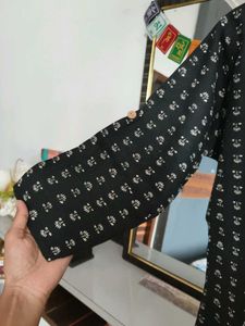 Black Printed Kurta