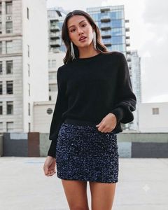 Sparkling Sequin Mini Skirt