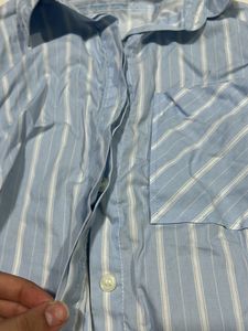 Striped Button-Up Shirt