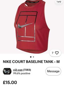 Nike Red Tennis Court Tank Top