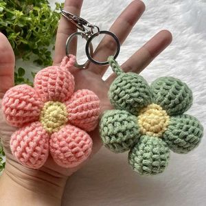 Crochet Flower Keychain