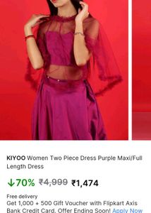 Magenta Cape Top Net