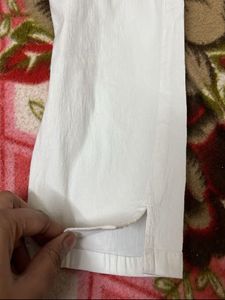 Women's White Straight Leg Pants
