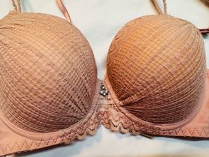 Peach Lace Bra