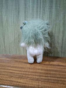 Cute Plush Doll with Green Hair