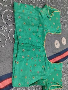Elegant Green Embellished Saree