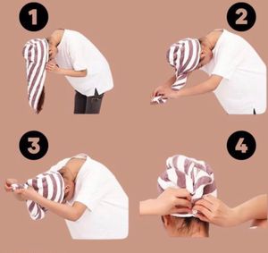 Microfiber Hair Towel Wrap,  Quick Dry SuperAbsorb