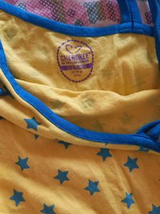 Starry Yellow Romper
