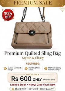 Premium Quilted Sling Bag