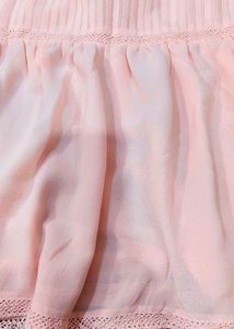 Set of Chic Black Crop top &amp; Pink Skirt