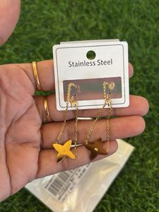 Elegant Star Drop Earrings