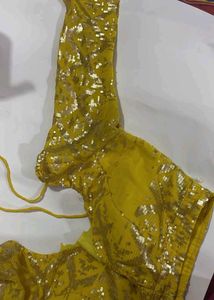 Yellow Sequins Blouse