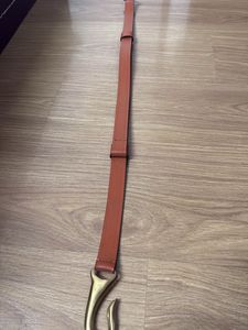 Genuine Leather Belt with Hook Clasp