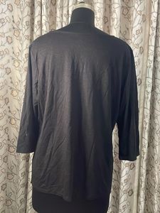 Elegant Black Embellished Top
