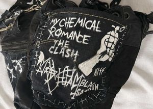 Handmade gothic leather bag