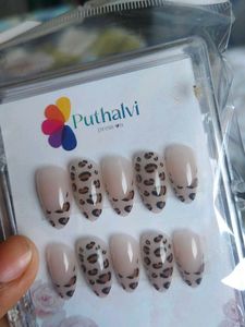 Leopard Print False Nails Presson