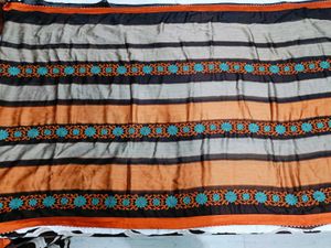🇳🇿💫🎀Stylish Striped Saree with Embellished