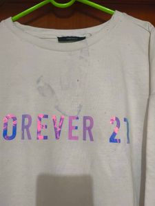 Forever 21 Graphic Long Sleeve T-Shirt