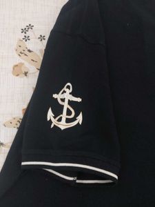 warrior world Navy Blue Polo T-Shirt