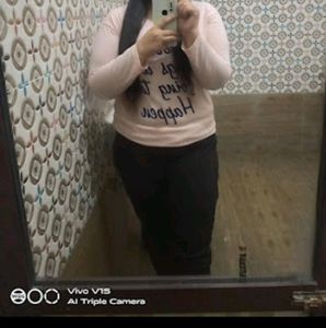 Xxl Light Pink Colour  Full Sleeve T Shirt