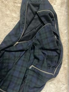 zara Plaid Strapless Mini Dress