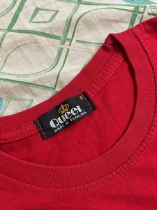 Red T-Shirt with Cute Girl Design