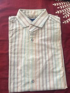 Men's Striped stretchable Casual Shirt