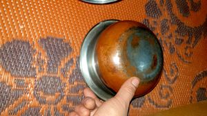 Vintage Stainless Steel Pot with Lid