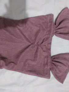 Chic Ruched Lilac Top