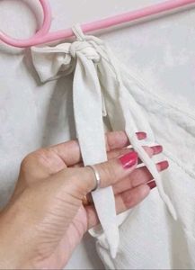 Sparkly White Camisole summer Top