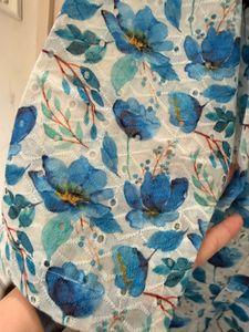 Floral Print Cotton Kurta (plus size)