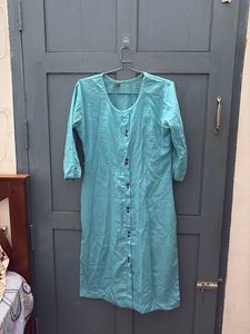 ✨ Elegant Sky Blue Cotton Kurti ✨