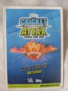 Cricket attax David warner gold foil