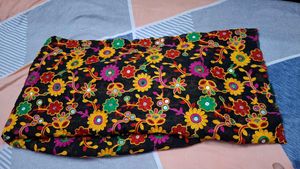 Embroidered jumper febric