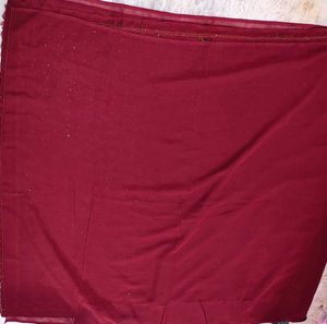 Elegant Maroon Embellished Saree