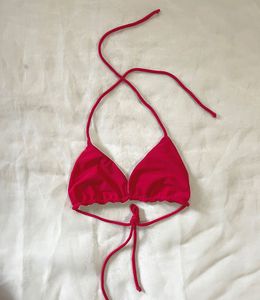 Vibrant Pink Halter Bikini Top