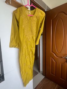 Elegant Mustard Yellow Kurta