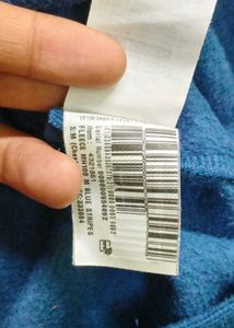 Men's Blue Decathlon Fleece Quarter Zip Pullover