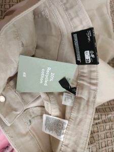 H&amp;M Women's Beige Wide Leg Pants