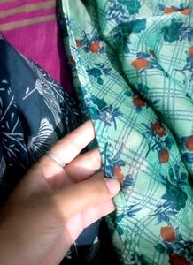 Green Floral Saree, ✨