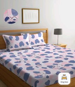 King Size Bedsheet & Pillow cover