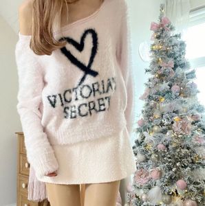 Victoria secret baby pink fuzzy sweater