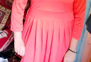 Coral Midi Dress