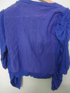 Blue Net Open Shrug For Summer N Winter