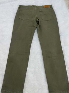 Olive Green Casual Pants