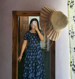 Floral Print Tiered Maxi Dress