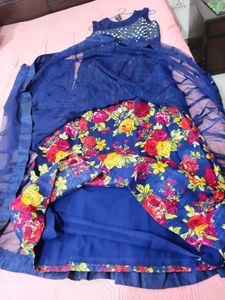 Stunning Floral Print Anarkali Gown✨